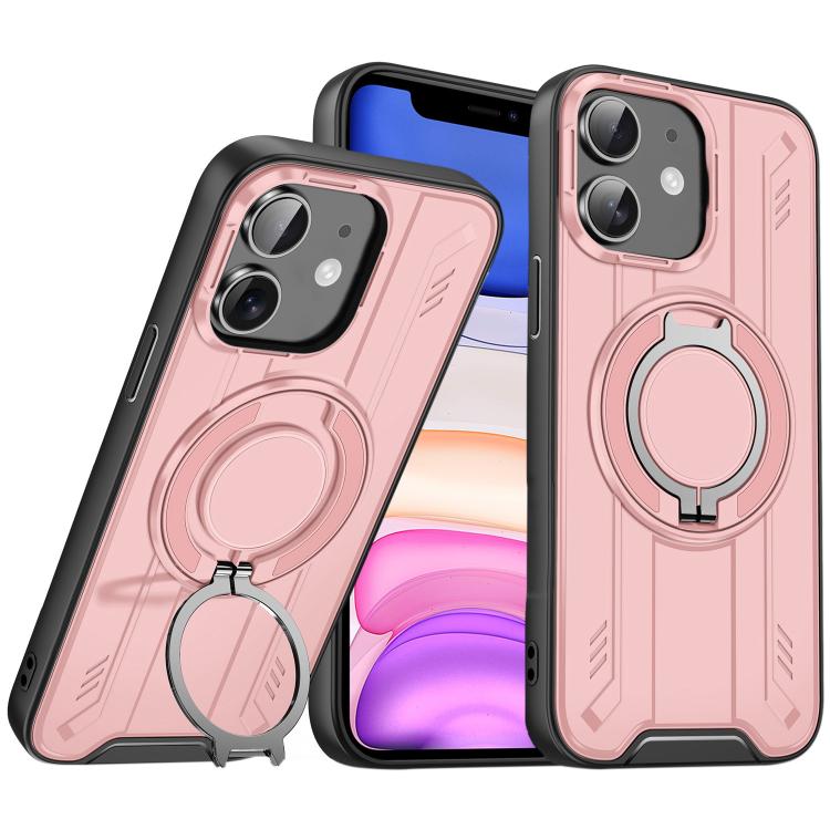For iPhone 11 Rotating Ring Holder Magnetic MagSafe Phone Case