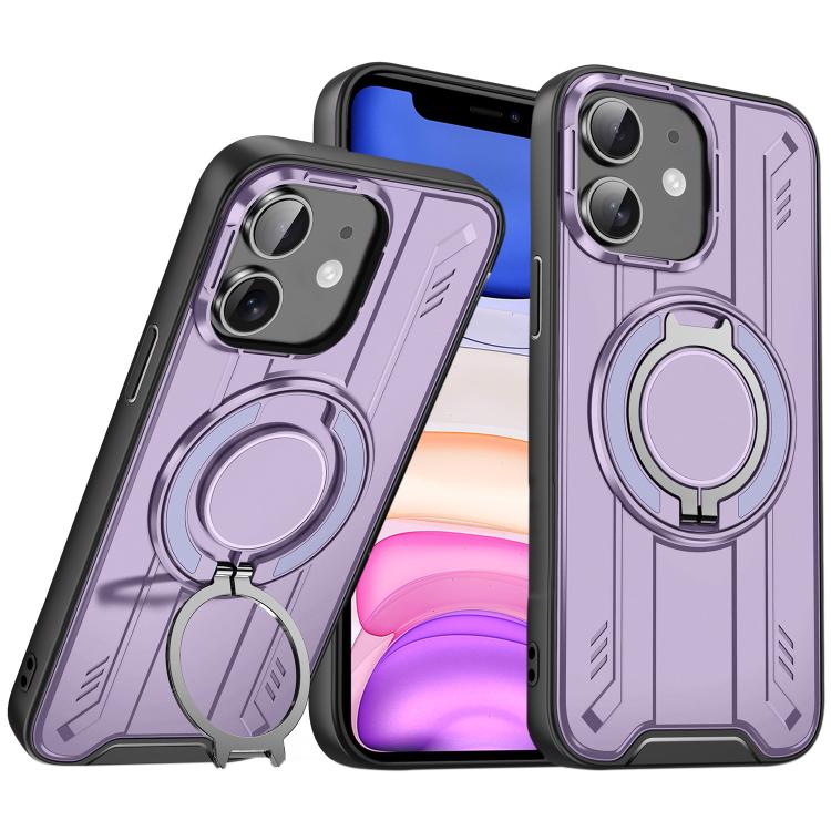 For iPhone 11 Rotating Ring Holder Magnetic MagSafe Phone Case