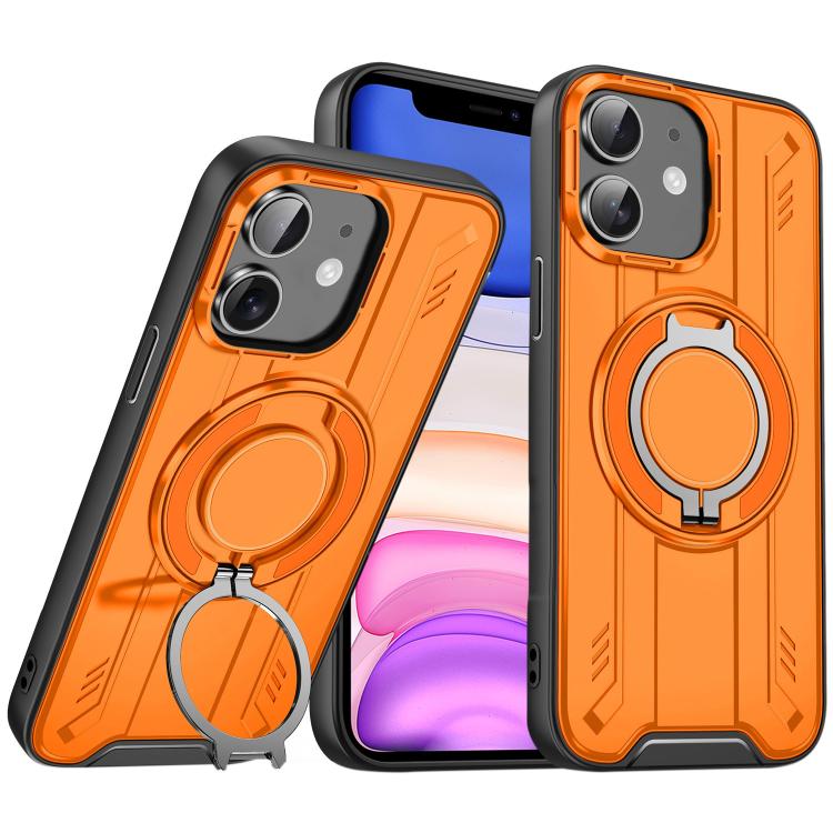 For iPhone 11 Rotating Ring Holder Magnetic MagSafe Phone Case