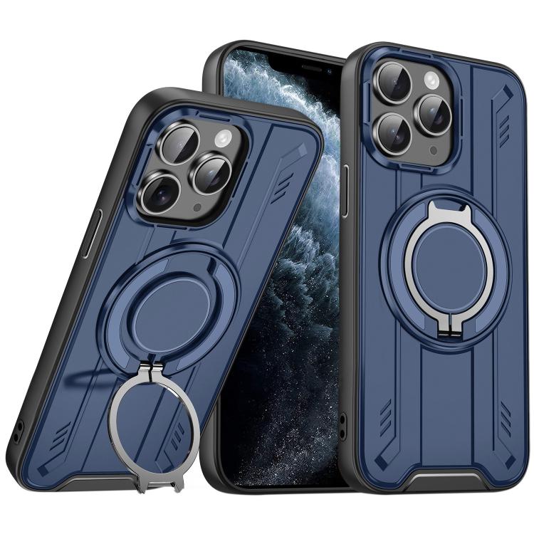 For iPhone 11 Pro Max Rotating Ring Holder Magnetic MagSafe Phone Case