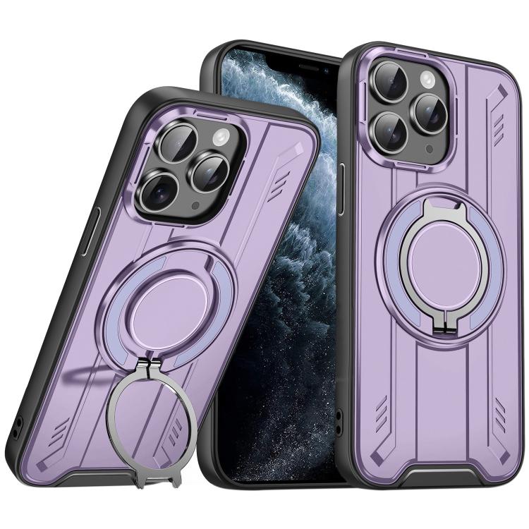 For iPhone 11 Pro Max Rotating Ring Holder Magnetic MagSafe Phone Case