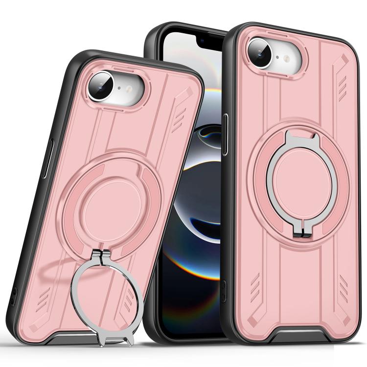 For iPhone 17e / 16e Rotating Ring Holder Magnetic MagSafe Phone Case