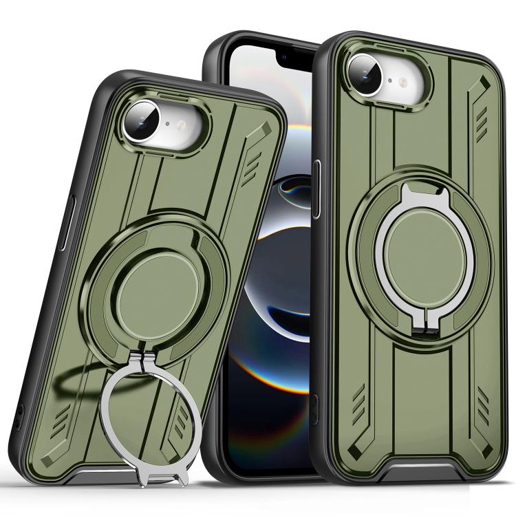 For iPhone 17e / 16e Rotating Ring Holder Magnetic MagSafe Phone Case
