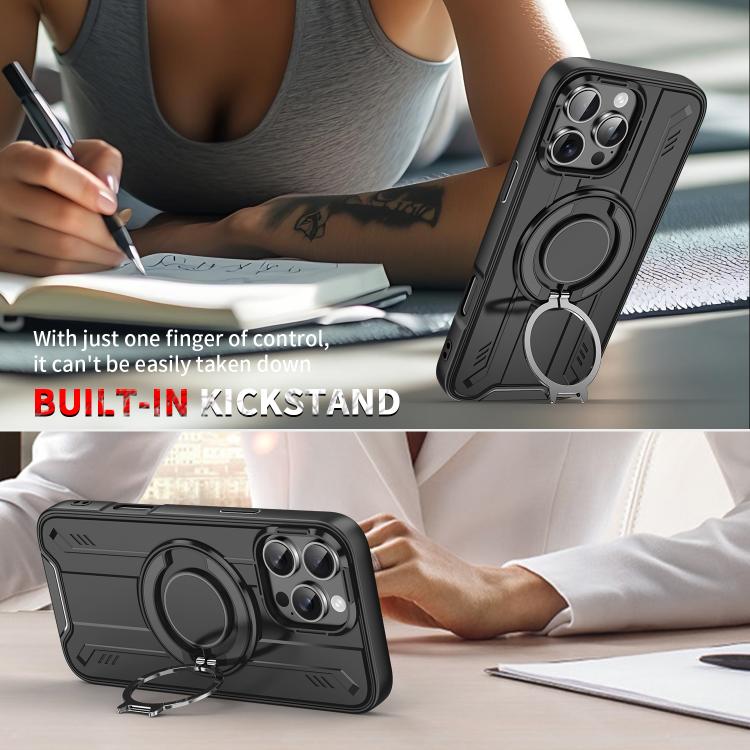 For iPhone 13 Pro Max Rotating Ring Holder Magnetic MagSafe Phone Case