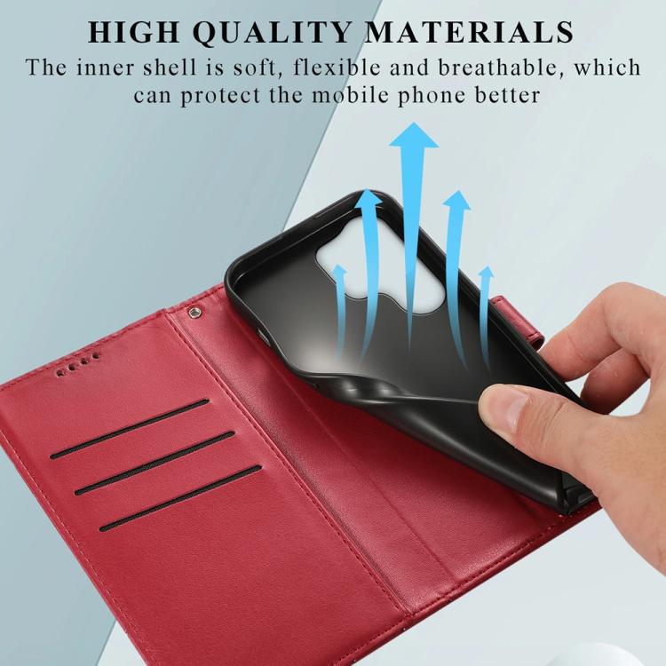 For Samsung Galaxy S26 Ultra 5G PU Genuine Leather Texture Embossed Line Phone Case