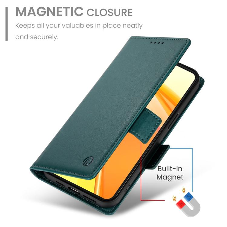 For vivo V50 Side Buckle Magnetic Frosted Leather Phone Case