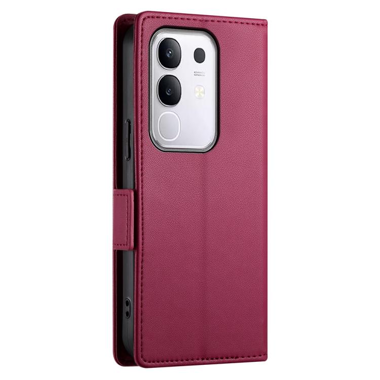 For vivo Y29s 5G / Y04 4G Side Buckle Magnetic Frosted Leather Phone Case