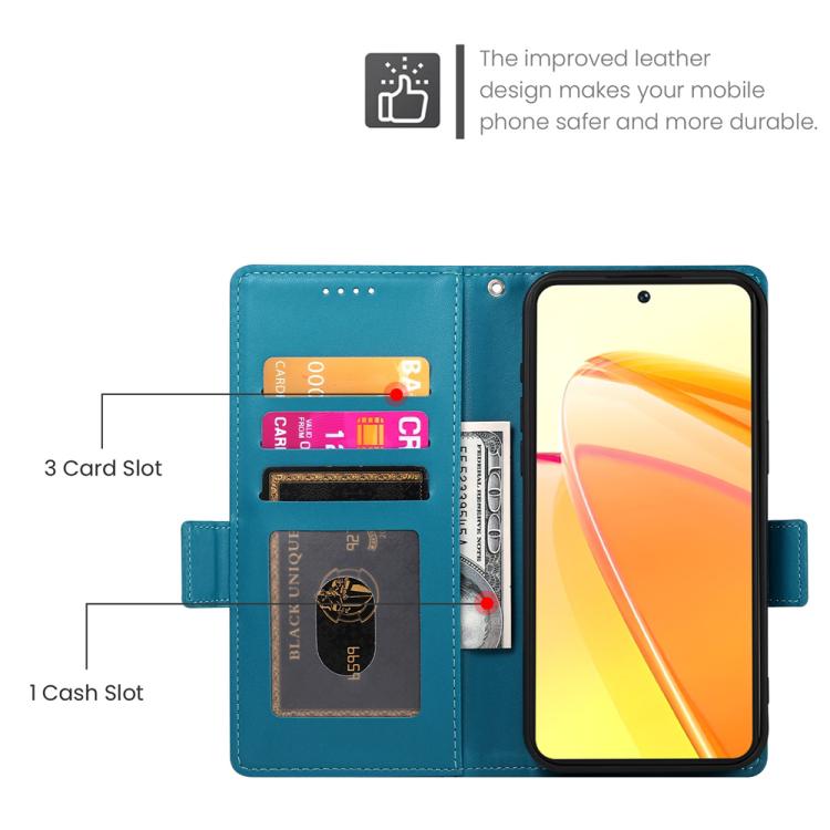 For vivo Y29s 5G / Y04 4G Side Buckle Magnetic Frosted Leather Phone Case