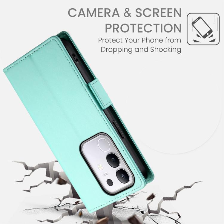 For vivo Y29s 5G / Y04 4G Side Buckle Magnetic Frosted Leather Phone Case