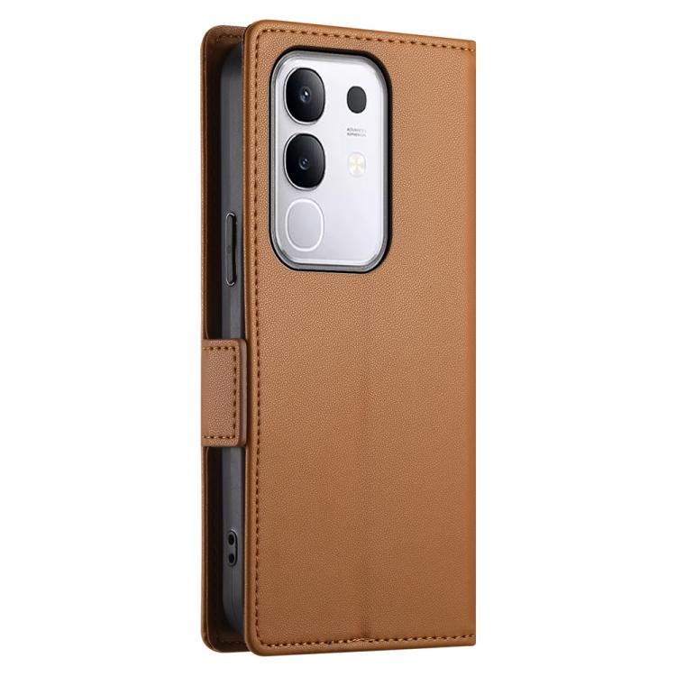 For vivo Y29s 5G / Y04 4G Side Buckle Magnetic Frosted Leather Phone Case