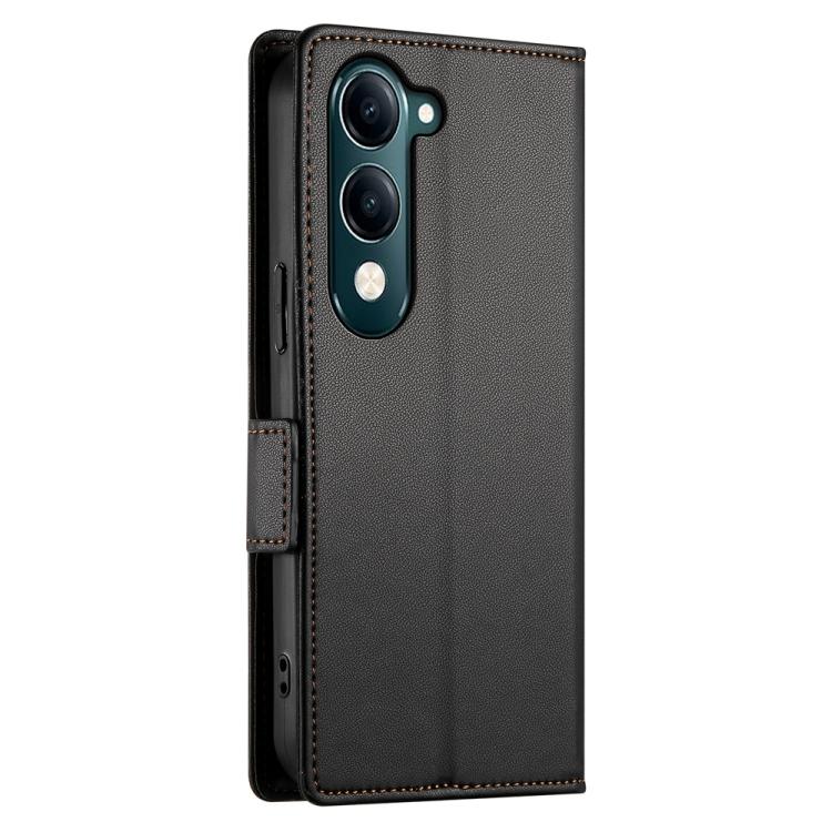 For vivo Y29 4G Side Buckle Magnetic Frosted Leather Phone Case
