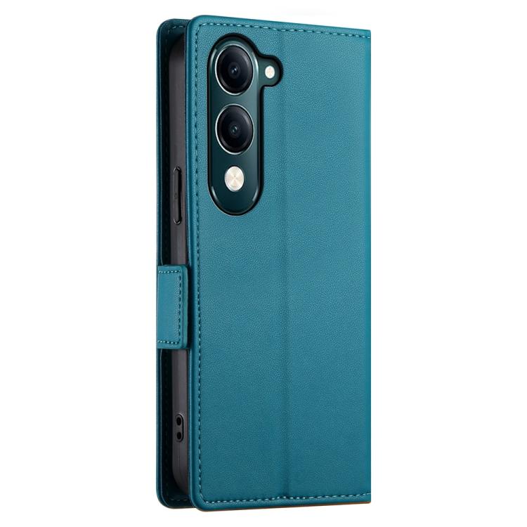For vivo Y29 4G Side Buckle Magnetic Frosted Leather Phone Case