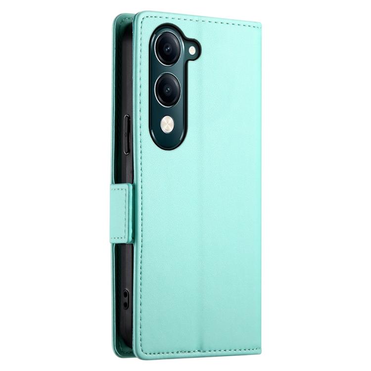 For vivo Y29 4G Side Buckle Magnetic Frosted Leather Phone Case