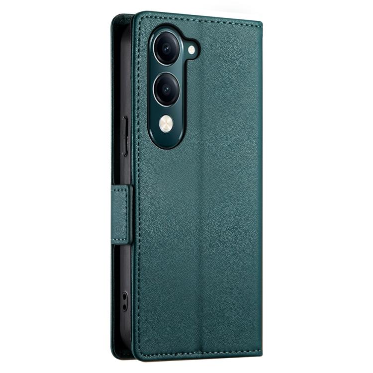 For vivo Y29 4G Side Buckle Magnetic Frosted Leather Phone Case