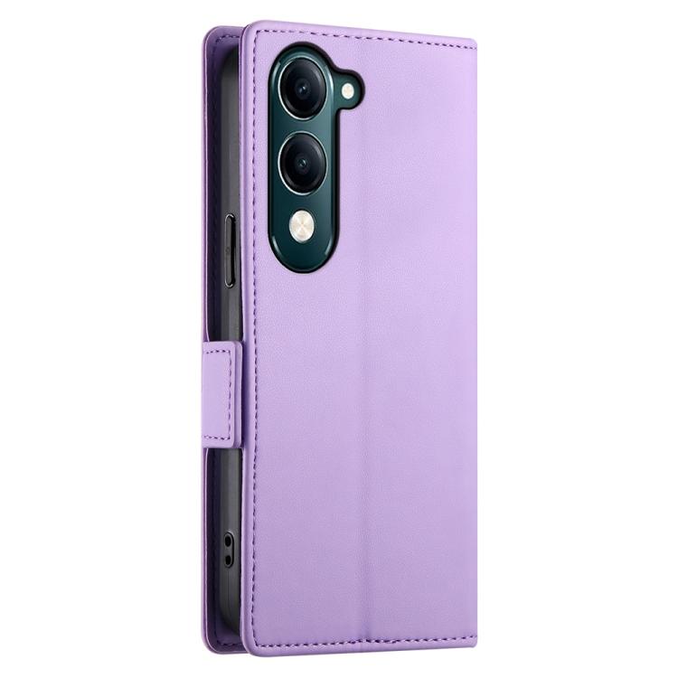 For vivo Y29 4G Side Buckle Magnetic Frosted Leather Phone Case