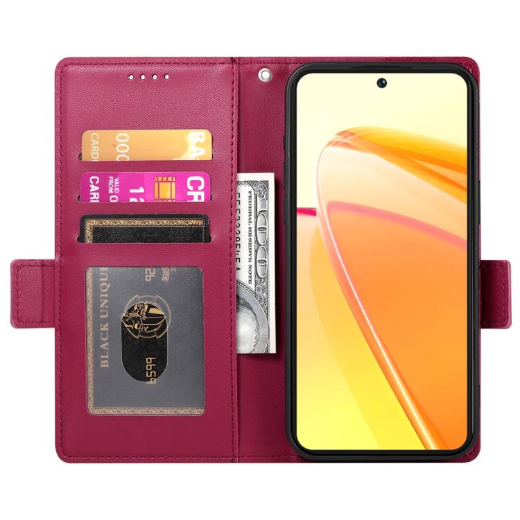 For vivo Y39 5G Side Buckle Magnetic Frosted Leather Phone Case