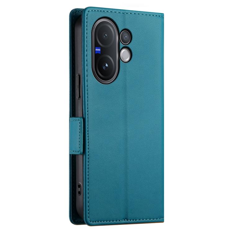 For vivo V60 5G Side Buckle Magnetic Frosted Leather Phone Case