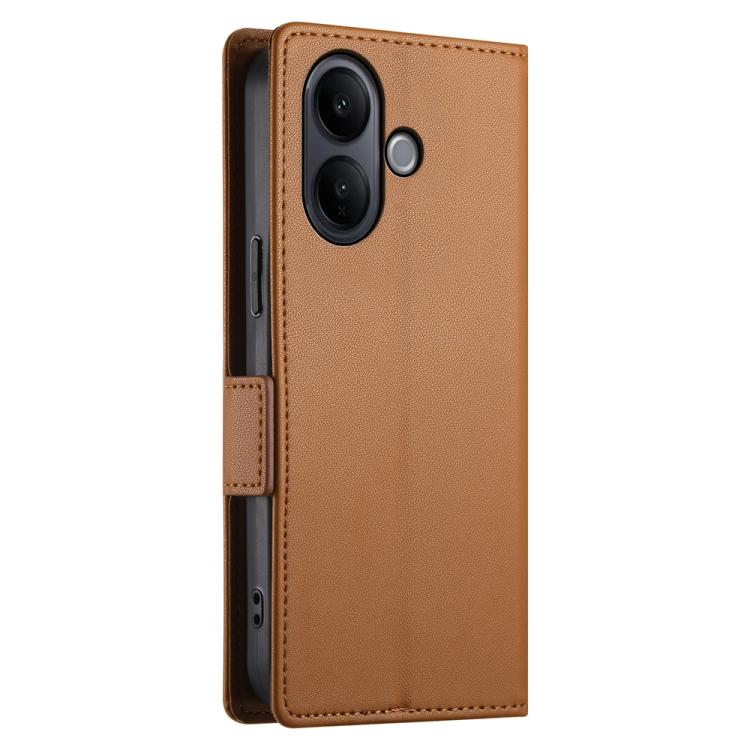 For vivo V60 Lite 5G Side Buckle Magnetic Frosted Leather Phone Case