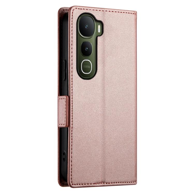 For vivo Y400 5G Side Buckle Magnetic Frosted Leather Phone Case