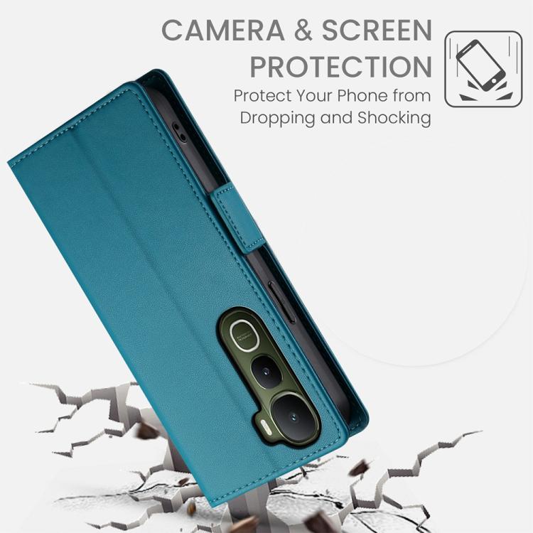 For vivo Y400 5G Side Buckle Magnetic Frosted Leather Phone Case