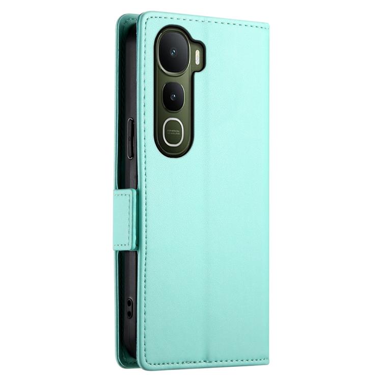 For vivo Y400 5G Side Buckle Magnetic Frosted Leather Phone Case