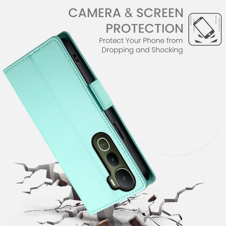 For vivo Y400 5G Side Buckle Magnetic Frosted Leather Phone Case