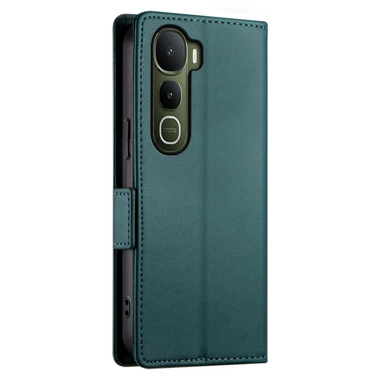 For vivo Y400 5G Side Buckle Magnetic Frosted Leather Phone Case