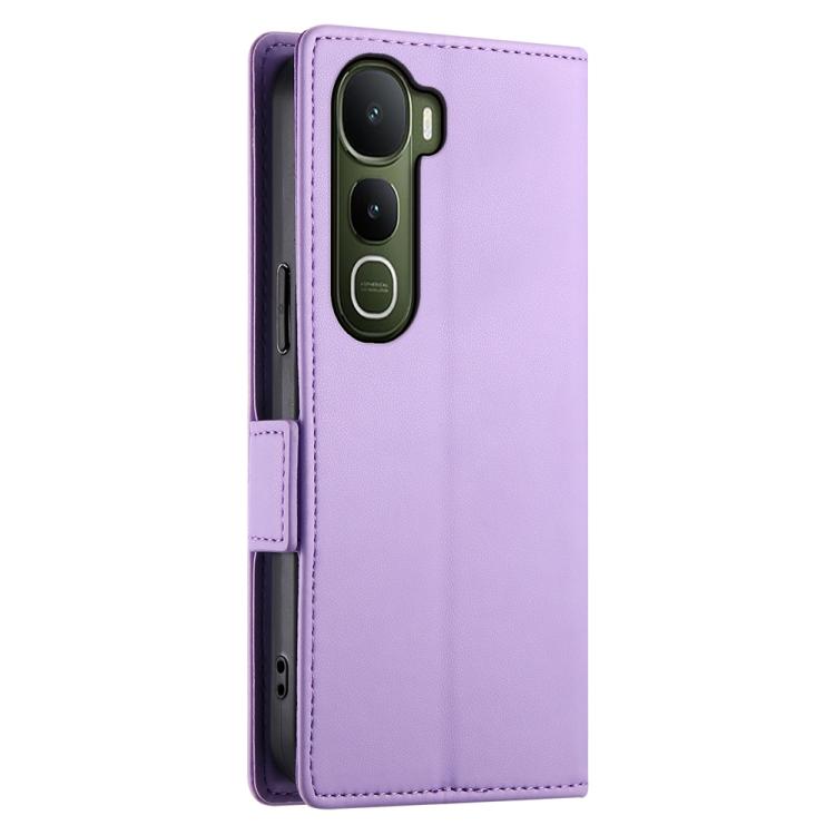 For vivo Y400 5G Side Buckle Magnetic Frosted Leather Phone Case