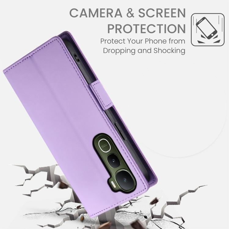 For vivo Y400 5G Side Buckle Magnetic Frosted Leather Phone Case