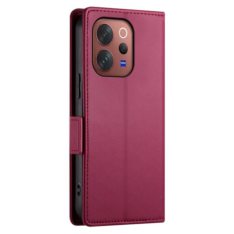 For vivo V70 5G / S50 5G Side Buckle Magnetic Frosted Leather Phone Case