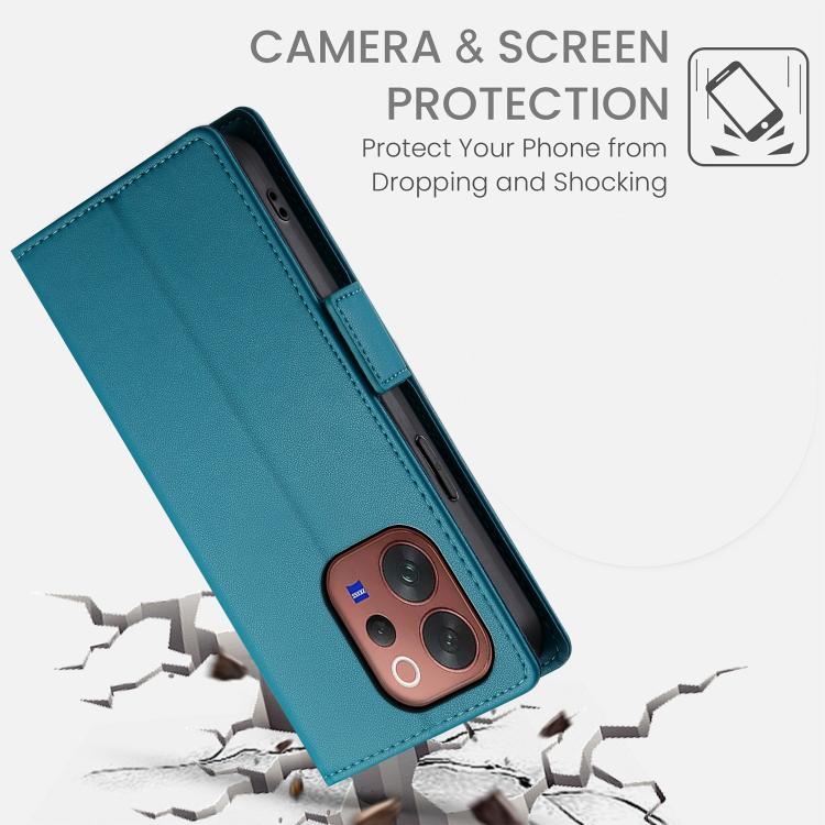 For vivo V70 5G / S50 5G Side Buckle Magnetic Frosted Leather Phone Case