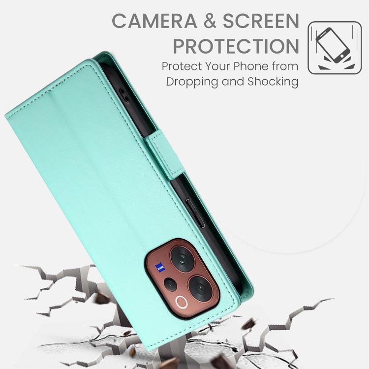 For vivo V70 5G / S50 5G Side Buckle Magnetic Frosted Leather Phone Case