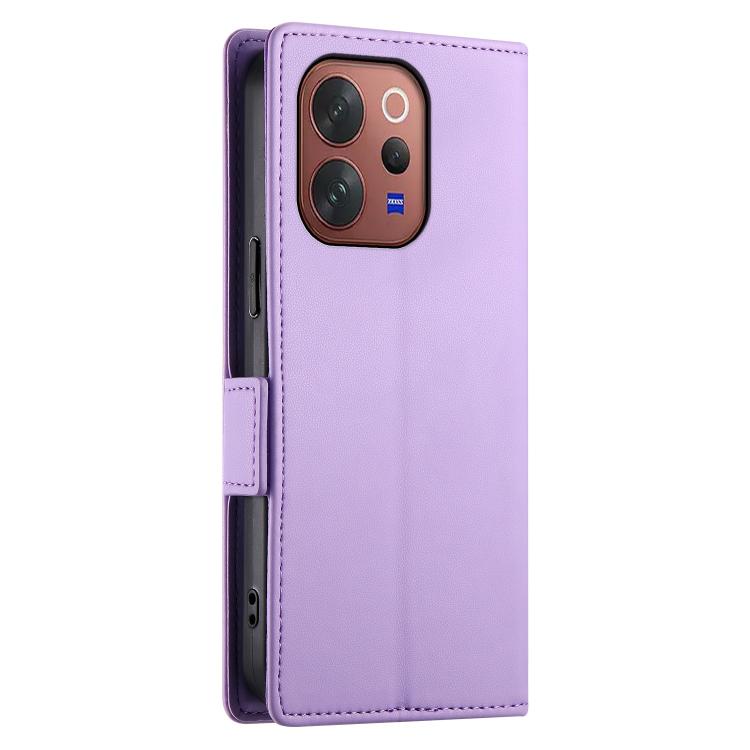 For vivo V70 5G / S50 5G Side Buckle Magnetic Frosted Leather Phone Case