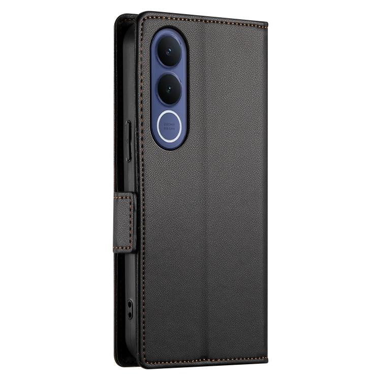 For vivo V70 FE 5G Side Buckle Magnetic Frosted Leather Phone Case