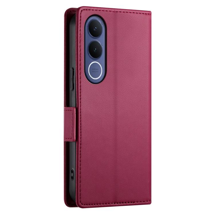 For vivo V70 FE 5G Side Buckle Magnetic Frosted Leather Phone Case