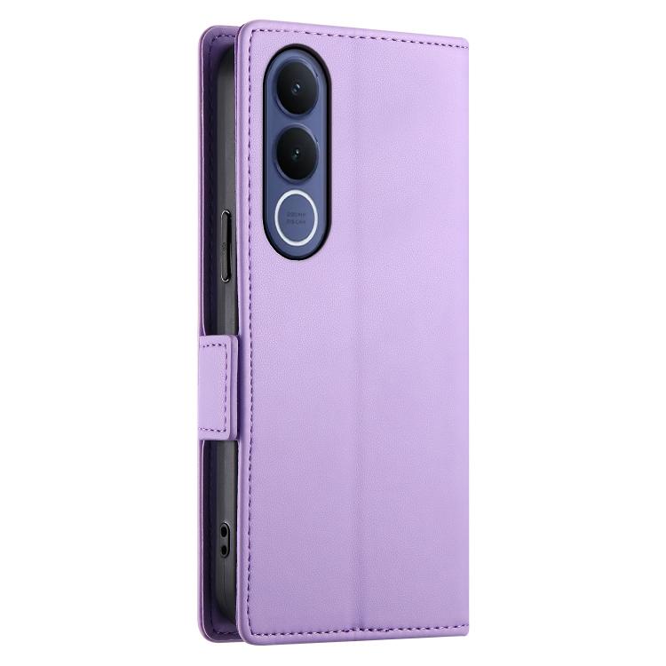 For vivo V70 FE 5G Side Buckle Magnetic Frosted Leather Phone Case