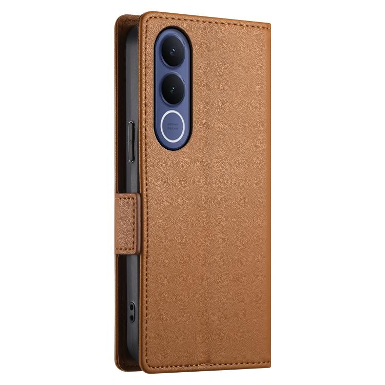 For vivo V70 FE 5G Side Buckle Magnetic Frosted Leather Phone Case