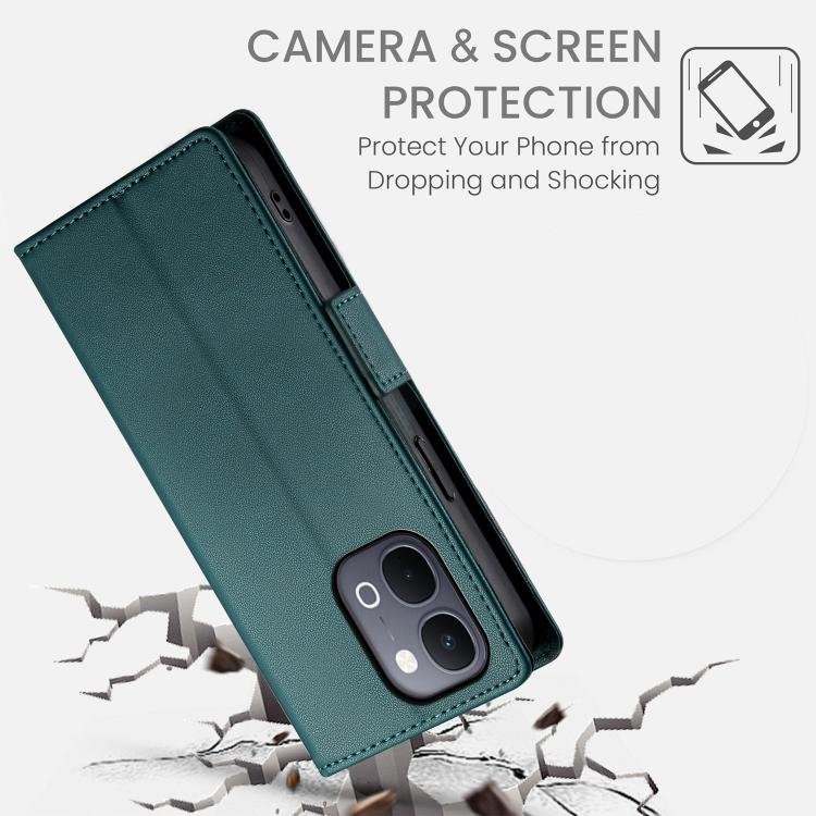 For vivo Y31d 4G Side Buckle Magnetic Frosted Leather Phone Case