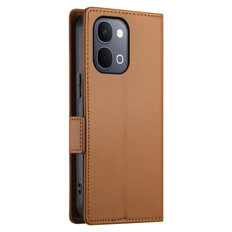 For vivo Y31d 4G Side Buckle Magnetic Frosted Leather Phone Case