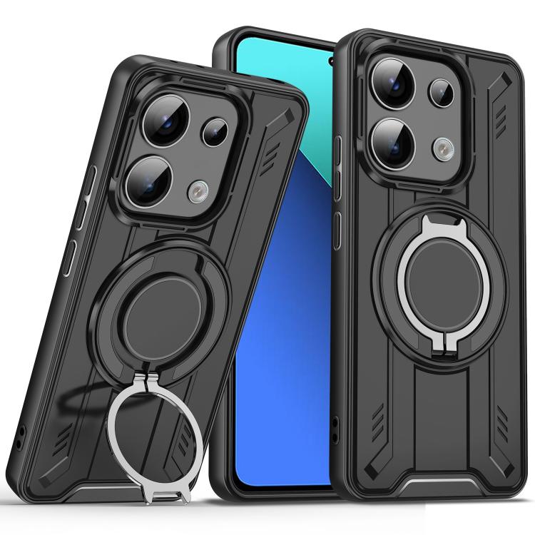 For Redmi Note 13 4G Rotating Ring Holder Magnetic MagSafe Phone Case