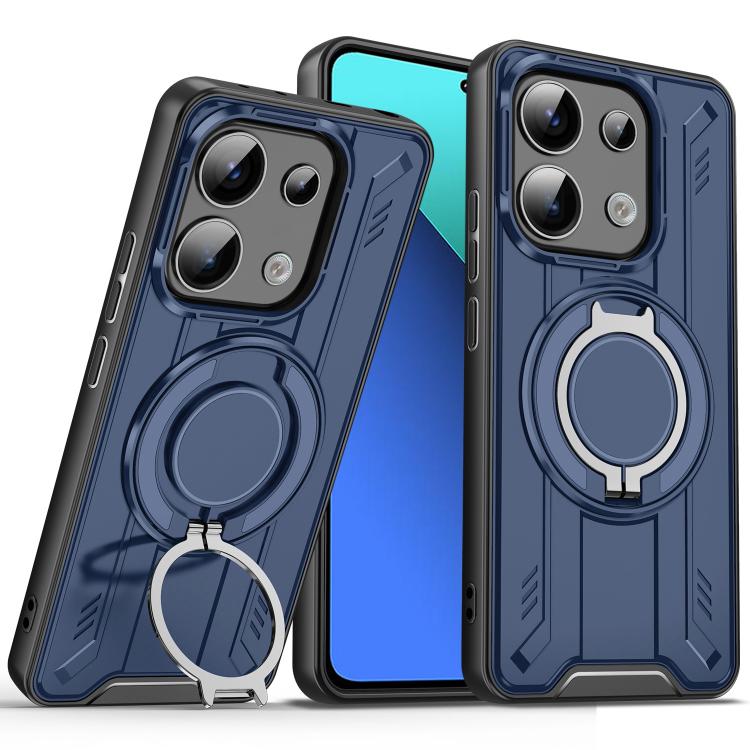 For Redmi Note 13 4G Rotating Ring Holder Magnetic MagSafe Phone Case