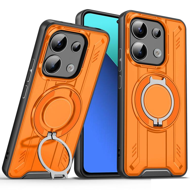 For Redmi Note 13 4G Rotating Ring Holder Magnetic MagSafe Phone Case