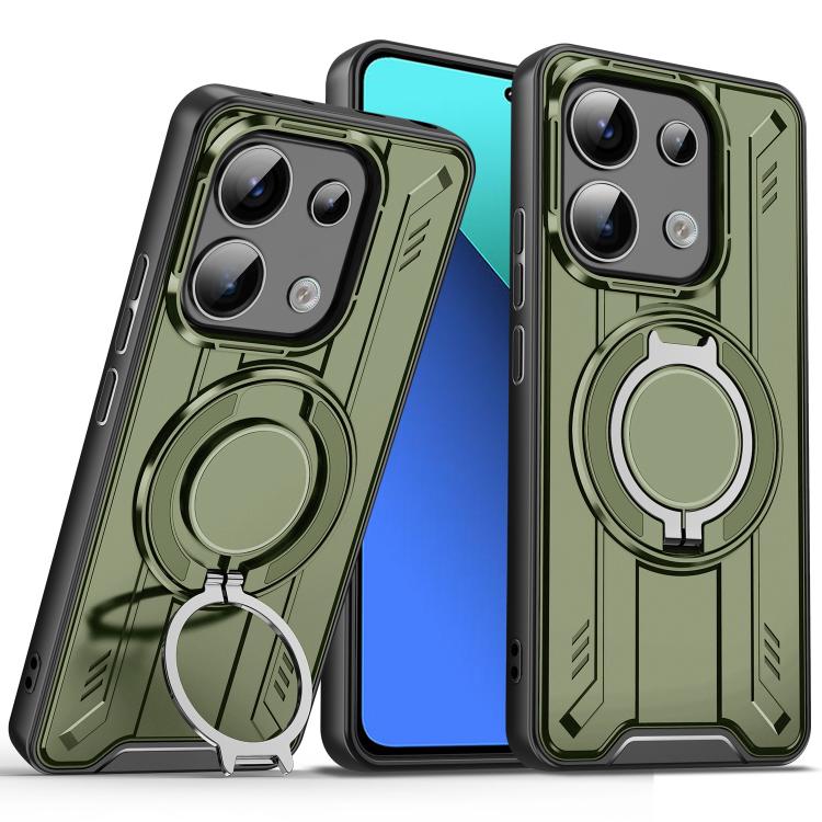 For Redmi Note 13 4G Rotating Ring Holder Magnetic MagSafe Phone Case