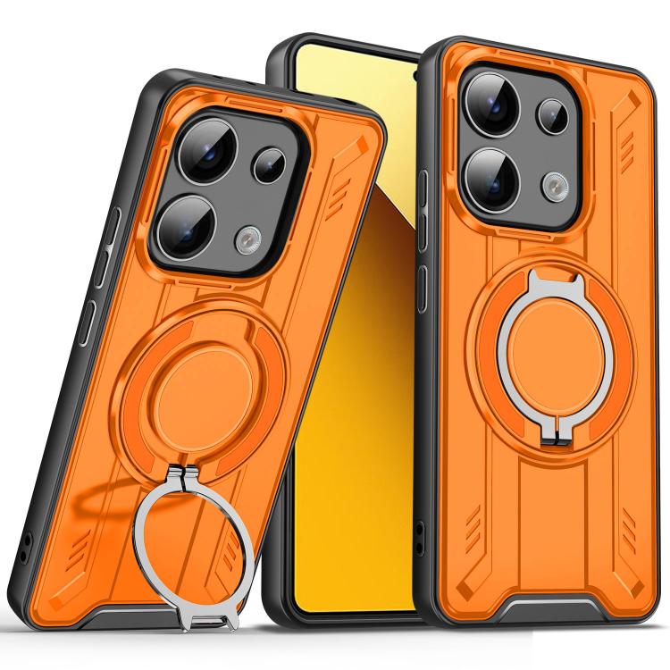 For Redmi Note 13 5G Rotating Ring Holder Magnetic MagSafe Phone Case