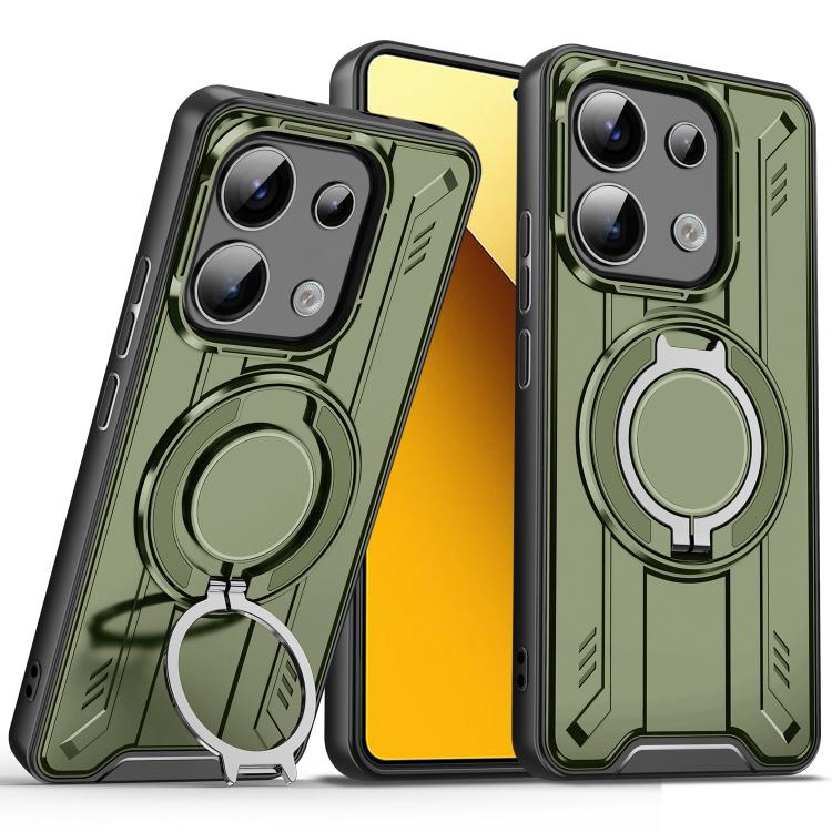 For Redmi Note 13 5G Rotating Ring Holder Magnetic MagSafe Phone Case
