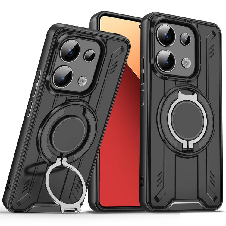 For Redmi Note 13 Pro 4G Rotating Ring Holder Magnetic MagSafe Phone Case