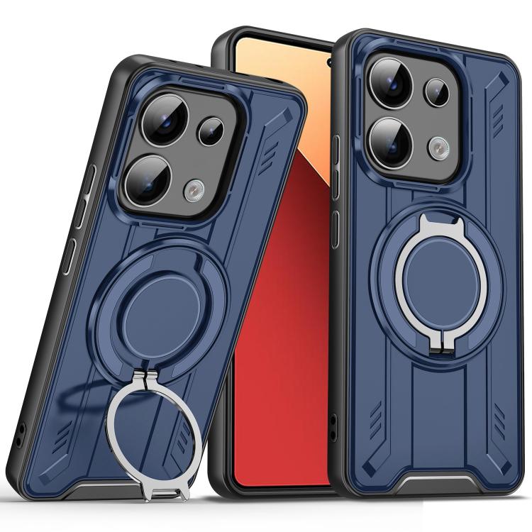 For Redmi Note 13 Pro 4G Rotating Ring Holder Magnetic MagSafe Phone Case