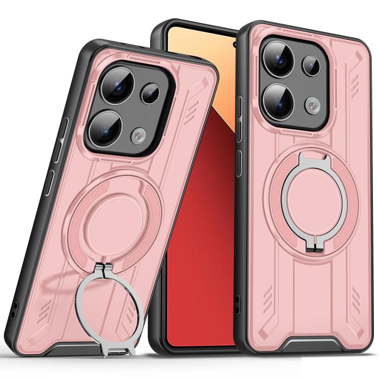 For Redmi Note 13 Pro 4G Rotating Ring Holder Magnetic MagSafe Phone Case
