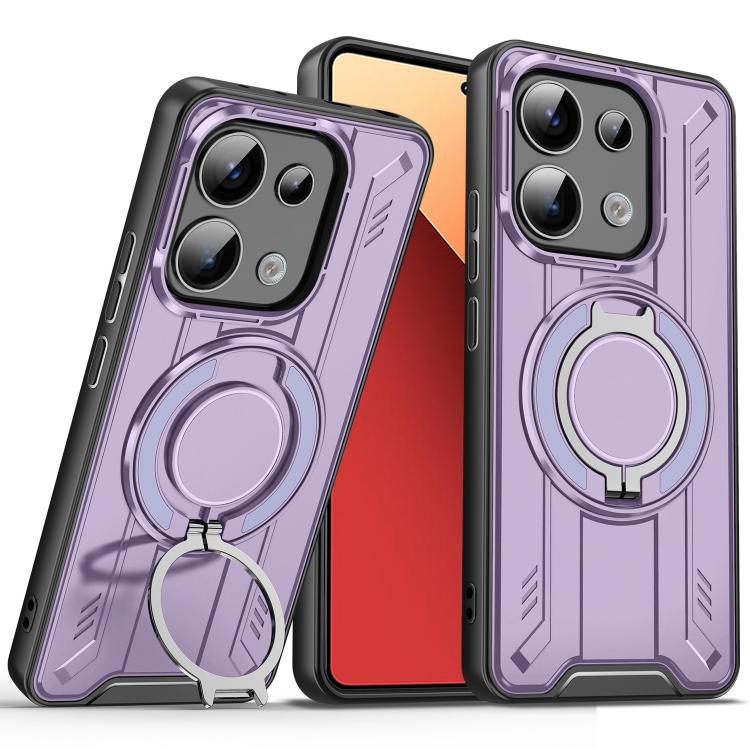 For Redmi Note 13 Pro 4G Rotating Ring Holder Magnetic MagSafe Phone Case
