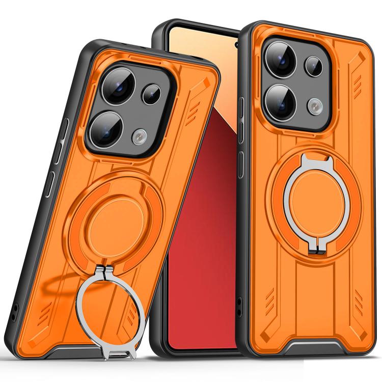 For Redmi Note 13 Pro 4G Rotating Ring Holder Magnetic MagSafe Phone Case